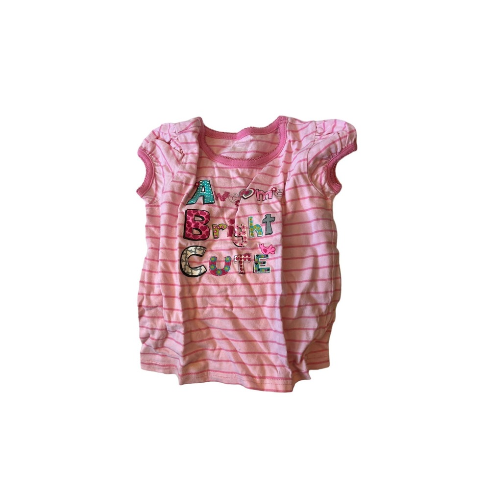 Bright Cute Pink T-Shirt Girls Size 4T